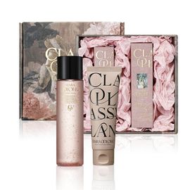 CLASSY PLAN Tamra Oolong Skincare Set 2-Piece Essence Toner 155ml and Soothing Crema 75ml Intensive Hydrating Jeju Tea Ritual _ Made in Korea